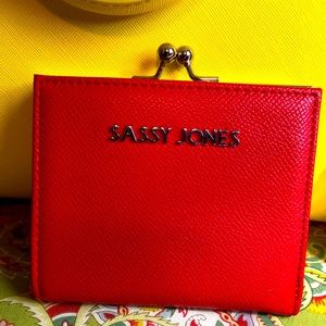 Sassy Jones Cassie Lock & Fold Wallet (red) - NWOT